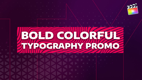 Bold Colorful Typography Promo | For Final Cut & Apple Motion