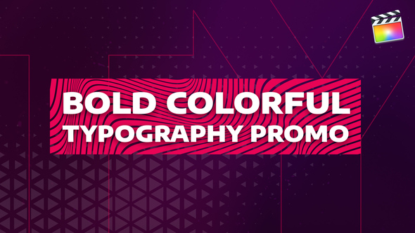Bold Colorful Typography Promo | For Final Cut & Apple Motion alt