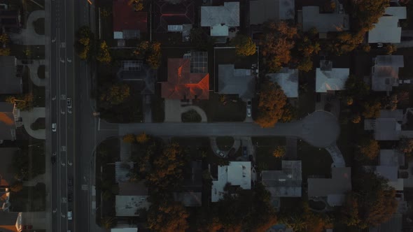 Top down view of a community in Florida's Indian Rocks Beach