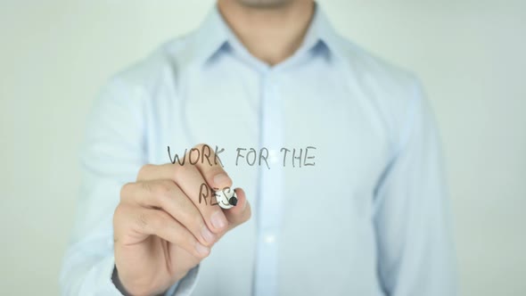 Work for the Results, Writing On Transparent Screen