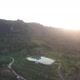  aerial view landscape of a mountain hills with a pond (6) - VideoHive Item for Sale