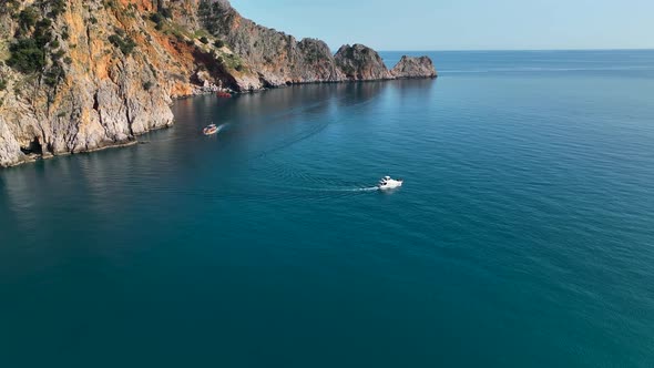 Alanya Castle Alanya Kalesi Aerial View 4K