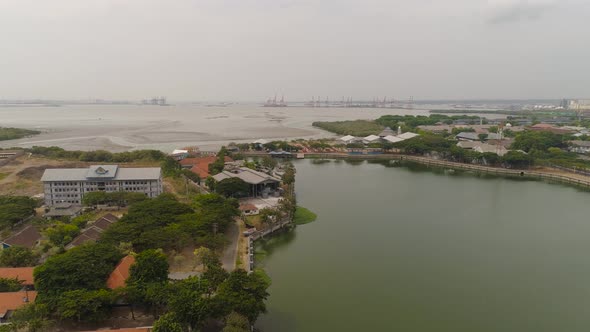 Cargo and Passenger Seaport in Surabaya Java Indonesia