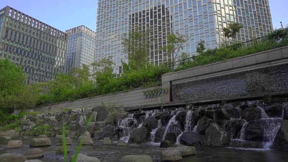 Cheonggyecheon Stream in Seoul, South Korea Is the Result of a Massive Urban Renewal Project