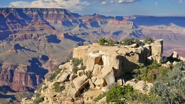 Rock Formation at Grand Canyon Zoom In