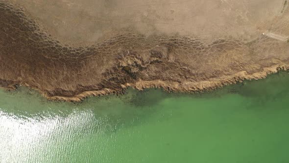 Aerial View Of Lake Shore