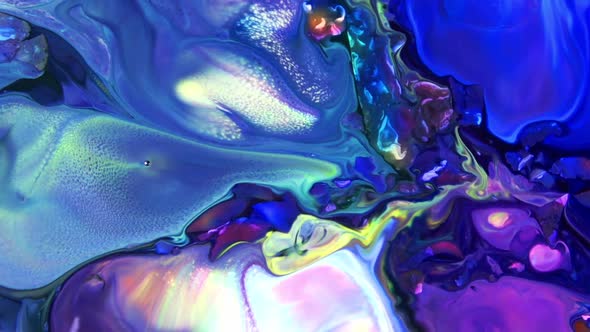 Abstract Colorful Sacral Liquid Waves Texture 329