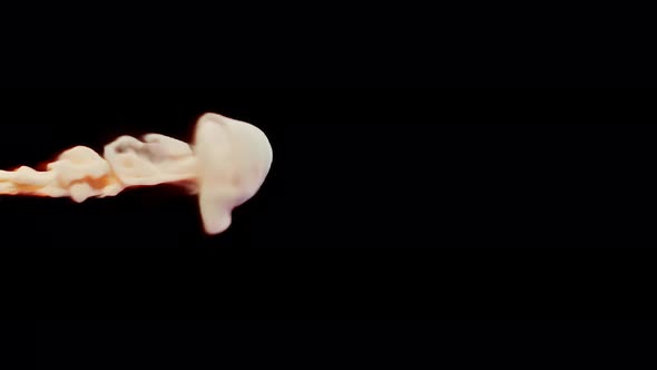 colorful smoke stream on a black studio background alt