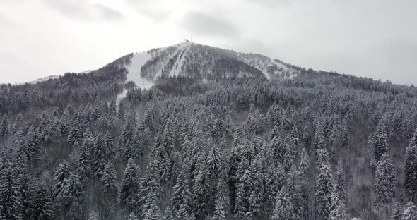 Aerial Ski resort