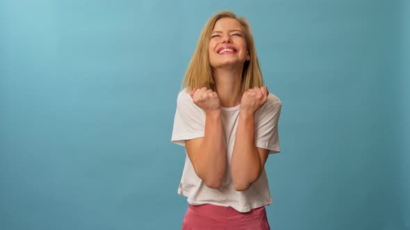 Female Model Showing a Surprise Expression