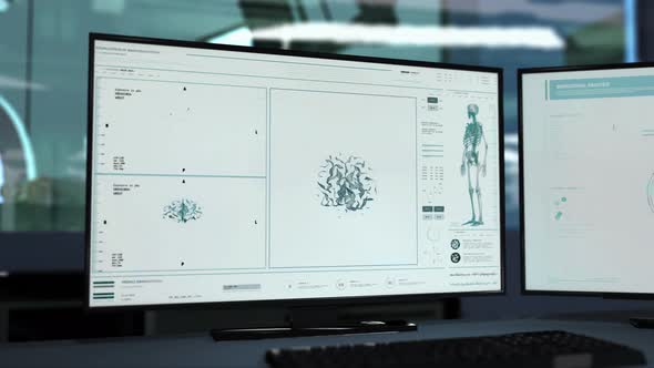 Futuristic Oncological X-ray Screening Device Detects Cancerous Brain Tumor