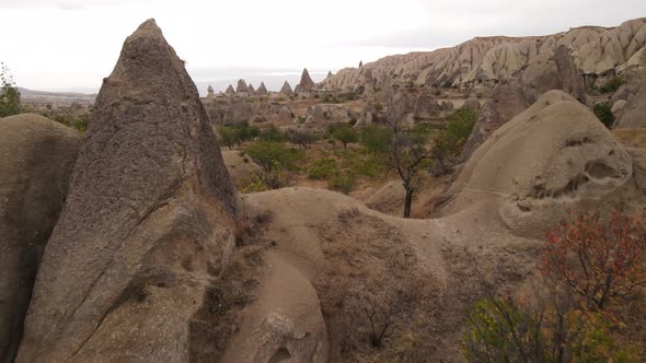 Aerial View Cappadocia Landscape