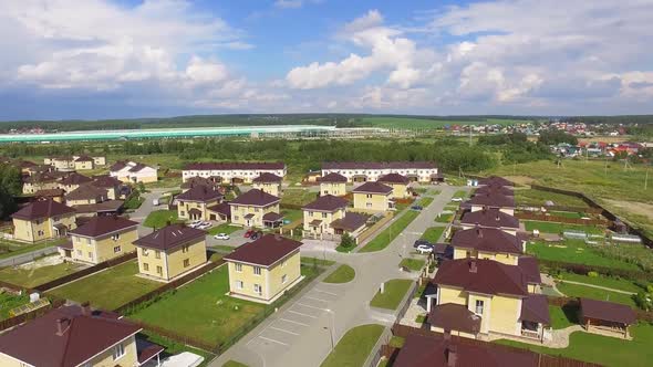 Aerial view of Calm Luxury Residential Area. 06