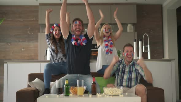 Corner Goal Cheering of French Fans