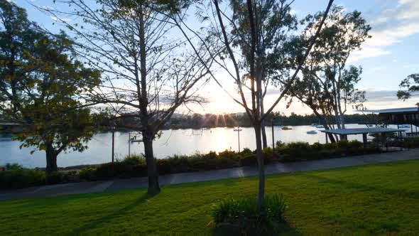 Quiet Riverside Park, Rockhampton - Sunrise