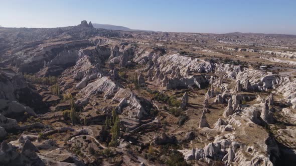 Goreme National Park Near Nevsehir Town. Turkey. Aerial View