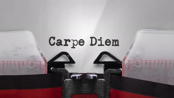 Carpe Diem On A Typewriter