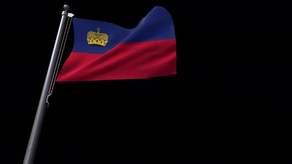 Liechtenstein Flag With Alpha Channel  4K