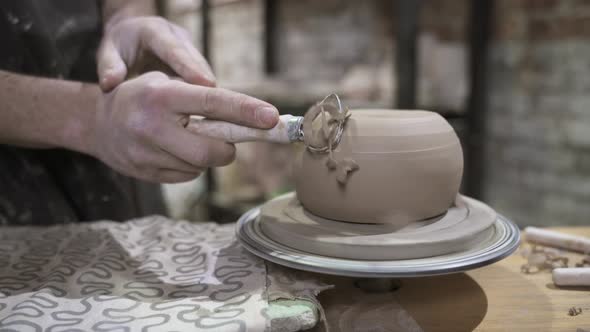 Making a Handmade Clay Pot in the Workshop