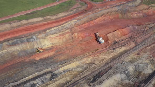 Beautiful coal quarry