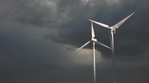 Antenna of an offshore wind farm