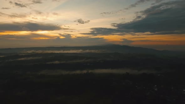 Tropical Landscape at Sunset BaliIndonesia