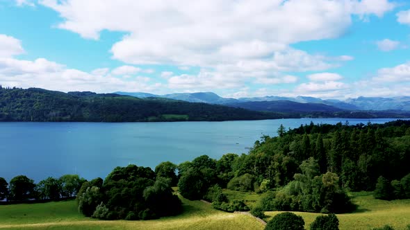 Windermere Lake District Aerial Drone Sc11