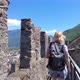 Woman at Bellinzona Cityscape View - VideoHive Item for Sale