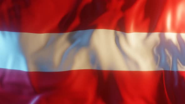 Austria Flag with Edge Bump