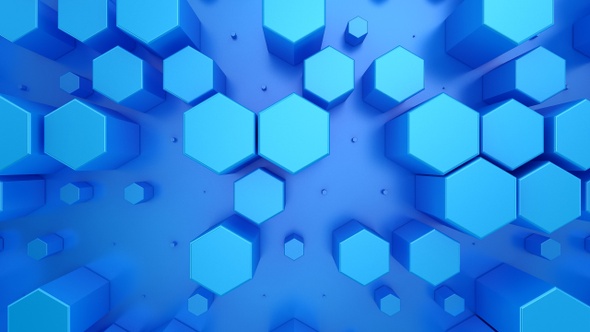 Background of Animated Hexagons