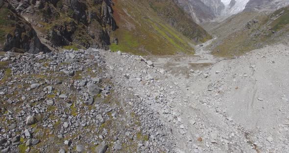 Kedarnath Dham Kedarpuri During Reconstruction Work in Uttarakhand