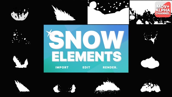 Snowy Elements | Motion Graphics
