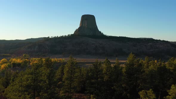 Devils Tower Butte at Sunset