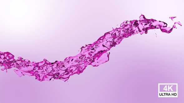 Pink Water Flow 4K