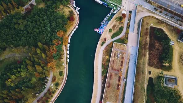 Aerial view of Incheon Songdo Central Park