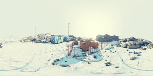 VR360 Antarctic Base of Antarctica