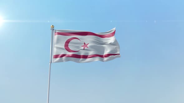 Turkish Republic Of Northern Cyprus Flag 