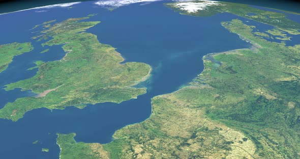 English Channel in Planet Earth