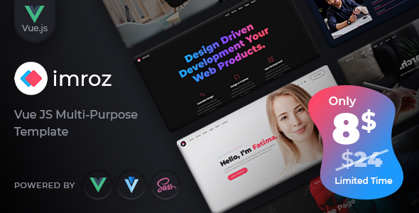 Imroz - Creative Agency & Portfolio VueJS Template