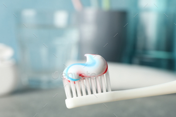Toothbrush with toothpaste, close up. Dental care / Photodune, Misc
