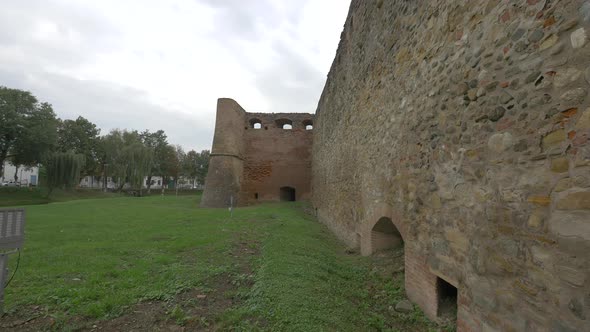 Green Area by The Walls of Fagaras Fortress