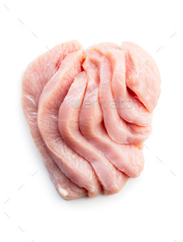 Poultry meat. Sliced raw turkey meat. Breast meat / Photodune, Misc
