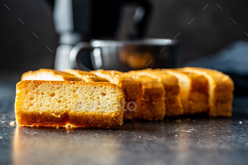 Sliced sponge dessert. Sweet sponge cake / Photodune, Misc