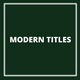 Modern Titles - VideoHive Item for Sale