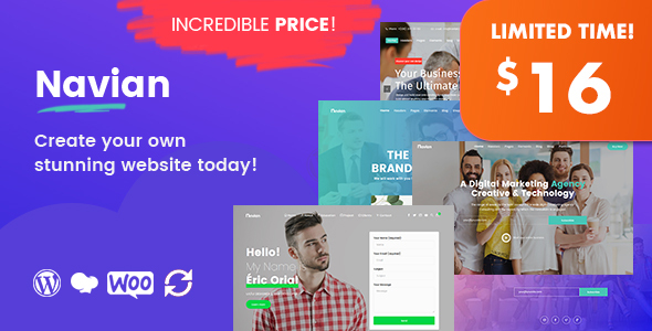 Тема WordPress Navian - Multi-Purpose Responsive WordPress Theme