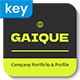Gaique - Company Portfolio & Profile KEY Template - GraphicRiver Item for Sale