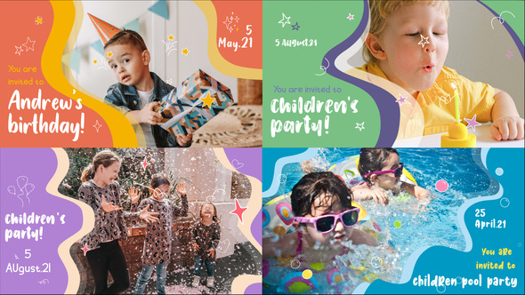 Kids Party Slideshow | After Effects alt