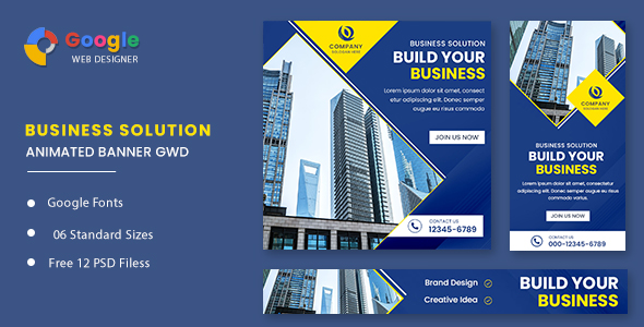 Business Animated Banner Google Web Designer