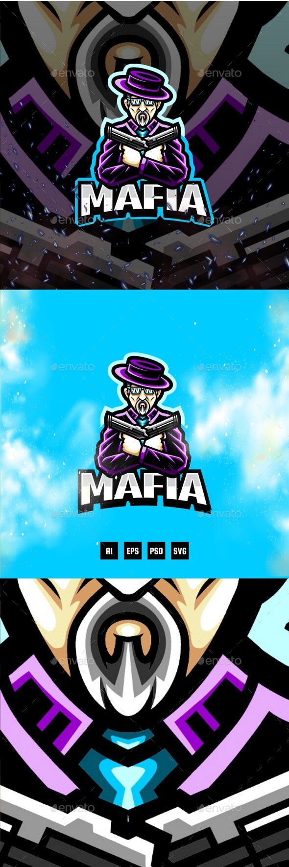 Mafia E-Sport and Sport Logo Template