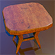 A wooden chair with scuffs and abrasions - 3DOcean Item for Sale